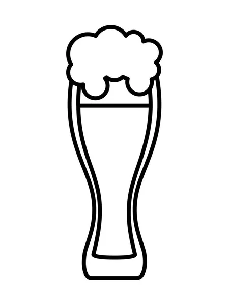 Bier glas pictogram vector ontwerp — Stockvector