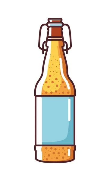 Пивна пляшка значок векторний дизайн — стоковий вектор