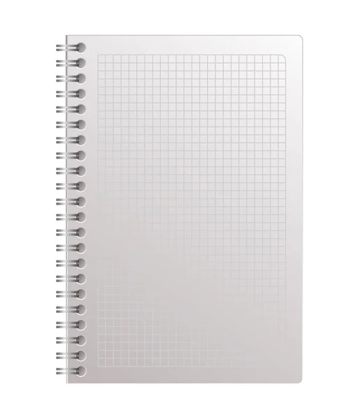 Isolierte offene Notebook-Attrappe im Vektordesign — Stockvektor