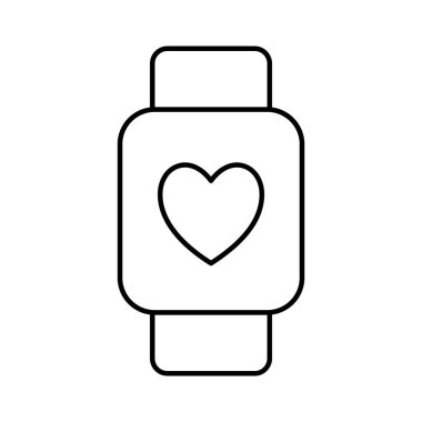 Smartwatch line style icon vector design