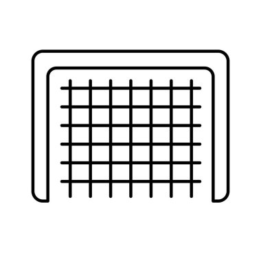 Futbol hedef çizgisi biçim vektör tasarımı