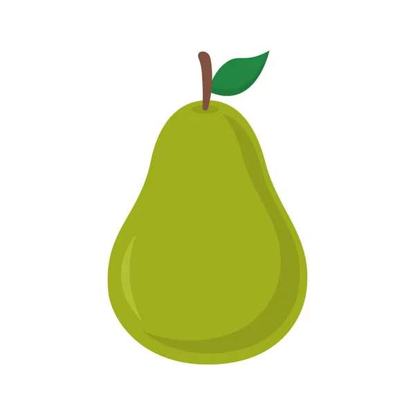 Pear fruit flat style icon vector design — Stock Vector