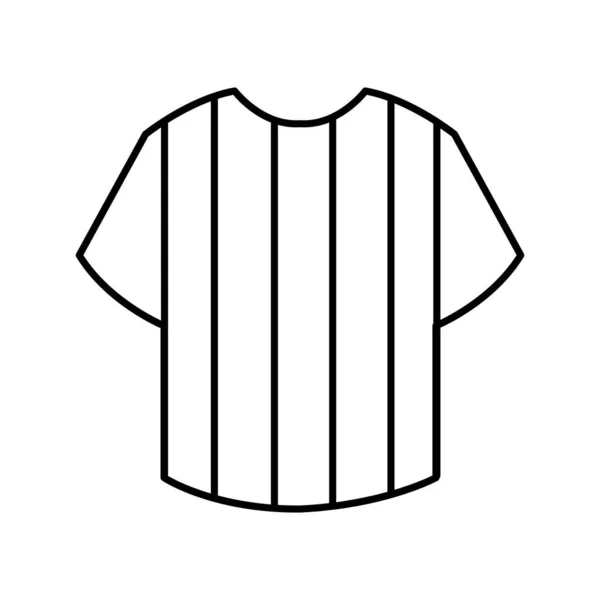 Calcio arbitro linea stile tshirt icona vettoriale design — Vettoriale Stock