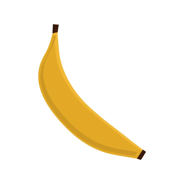 Banaan fruit platte stijl pictogram vector ontwerp — Stockvector