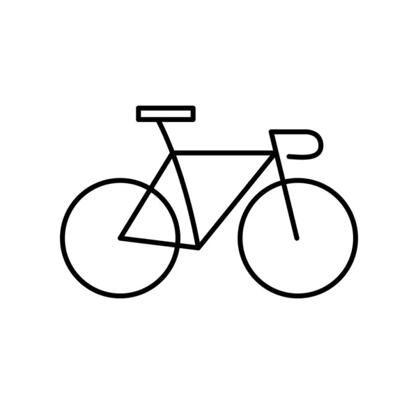 Línea de bicicleta icono de estilo diseño vectorial — Archivo Imágenes Vectoriales