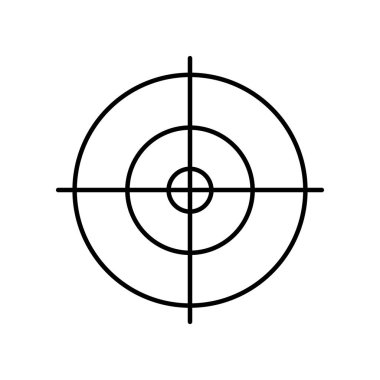 hedef satır biçimi ikon vektör tasarımı