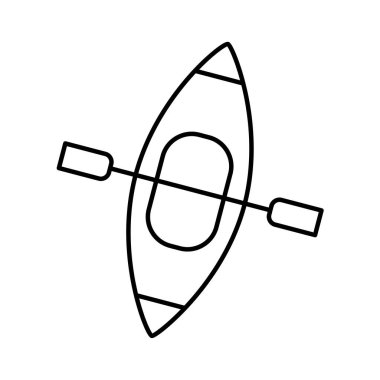 Kano teknesi çizgisi biçim vektör tasarımı