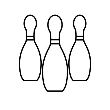 Bowling lobutları biçim vektör tasarımı