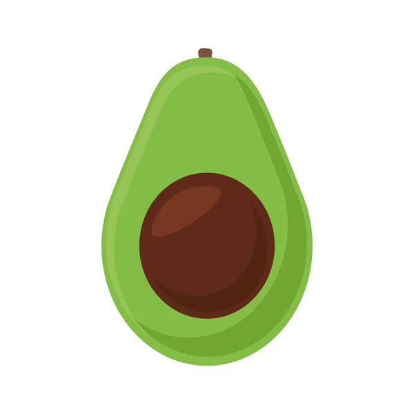 Avocado Frucht flachen Stil Ikone Vektor-Design — Stockvektor