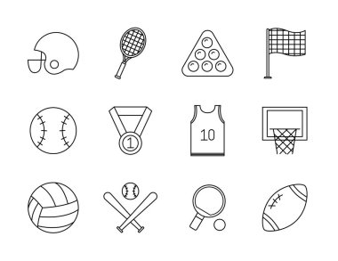 Spor satırı biçim simgesi vektör tasarımı