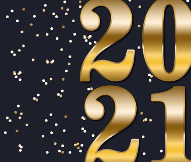 Konfeti tasarımı ile 2021 yılınız kutlu olsun.