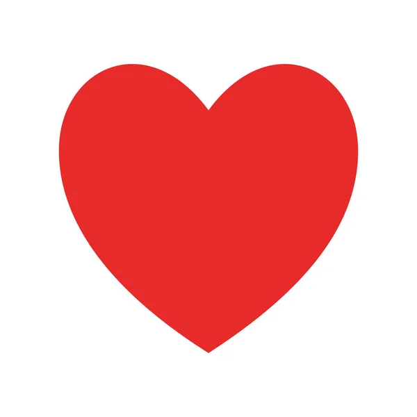 Heart platte stijl icoon vector ontwerp — Stockvector