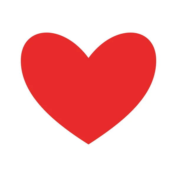Kalp düz biçim ikon vektör tasarımı — Stok Vektör