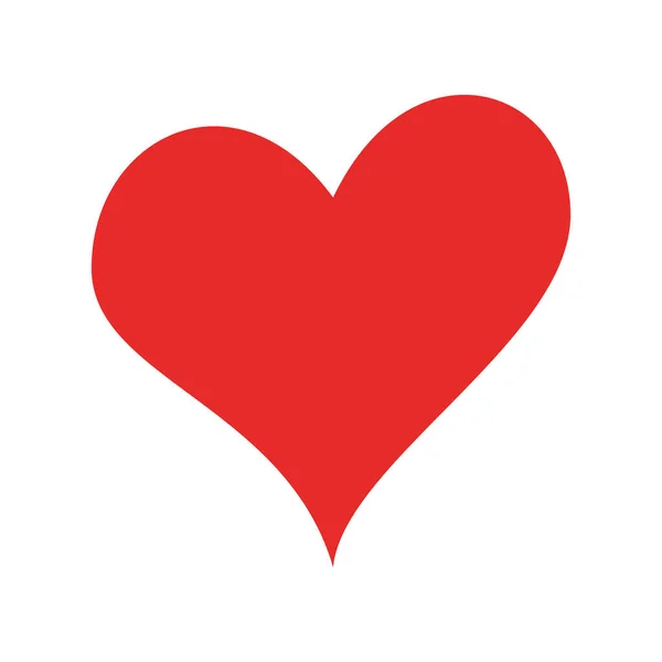 Design de vetor ícone de estilo plano coração —  Vetores de Stock