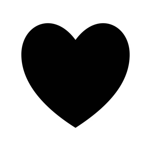 kalp silueti biçim ikon vektör tasarımı