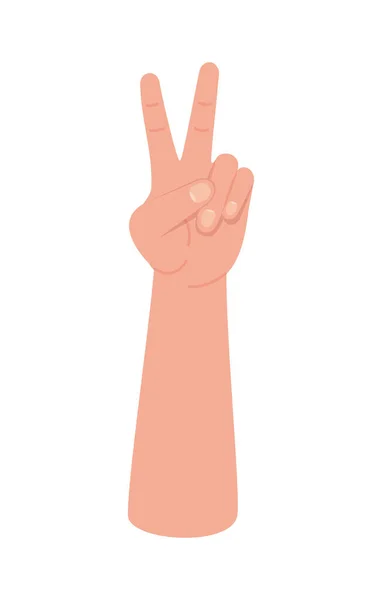 Peace and love hand vector design — Stock Vector