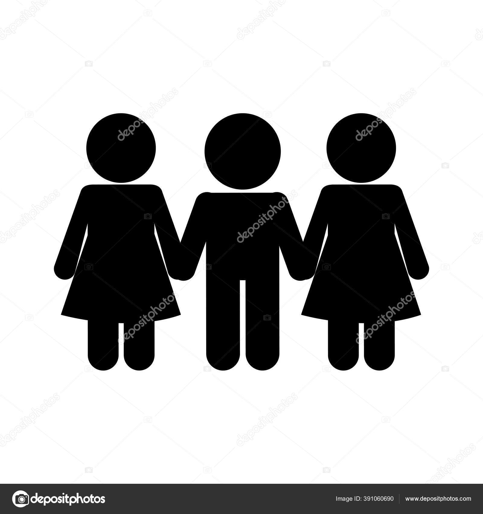 Qomen Dan Manusia Avatar Gaya Siluet Desain Vektor Ikon Stok Vektor C Grgroupstock 391060690