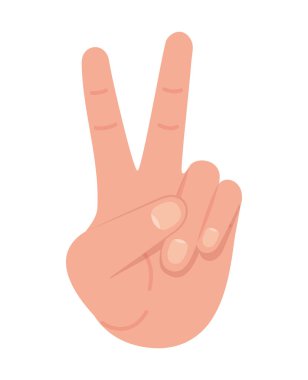 Barış ve sevgi el vektör tasarımı