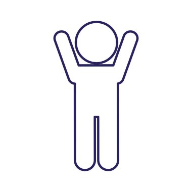 Man avatar çizgisi biçim vektör tasarımı