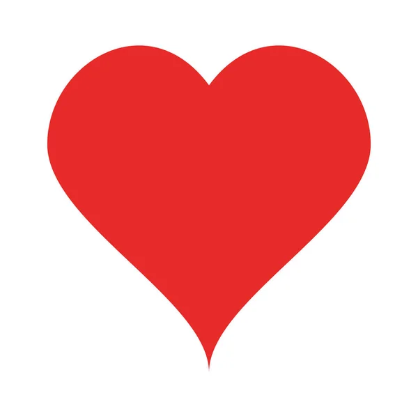 Corazón plano icono de estilo diseño vectorial — Archivo Imágenes Vectoriales