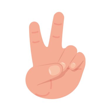 Barış ve sevgi el vektör tasarımı