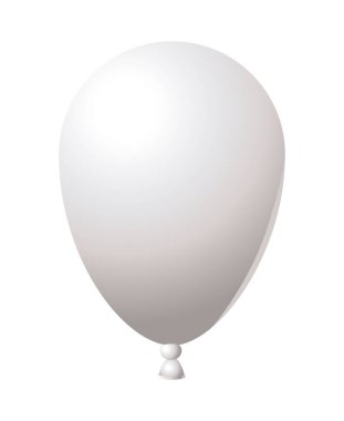 İzole edilmiş balon ikon vektör tasarımı