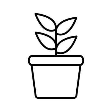 Esrar çizgisi biçim vektör tasarımı içindeki bitki