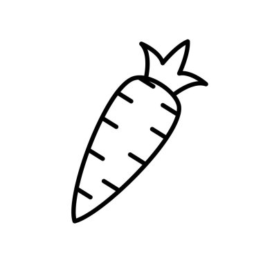 Havuç çizgisi biçim vektör tasarımı