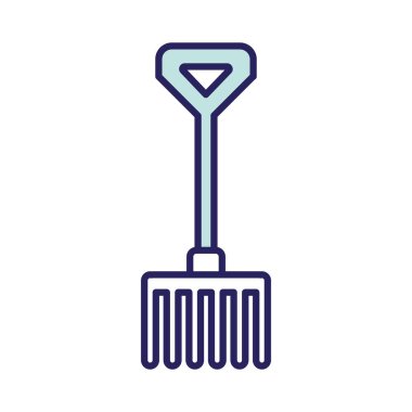 tırmık çizgisi ve biçim ikonu vektör tasarımı