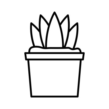 Esrar çizgisi biçim vektör tasarımı içindeki bitki