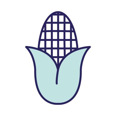 mısır çizgisi ve doldurma biçim vektör tasarımı