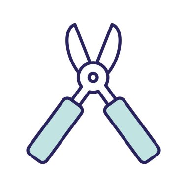 Kerpeten satırı ve biçim ikonu vektör tasarımını doldur