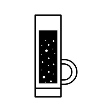 shot cam bardak siluet biçim ikon vektör tasarımı