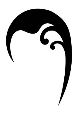 Yaprak şekilli süsleme biçim ikon vektör tasarımı