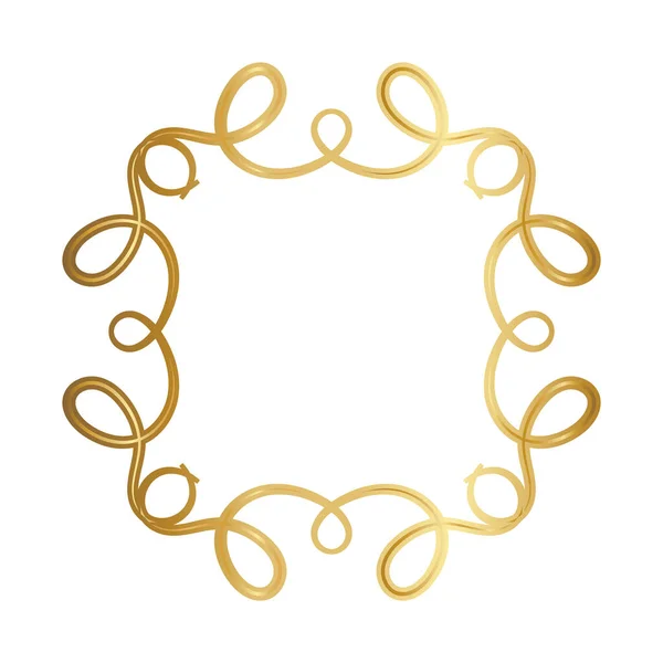 金の装飾枠ベクトルのデザイン — ストックベクタ