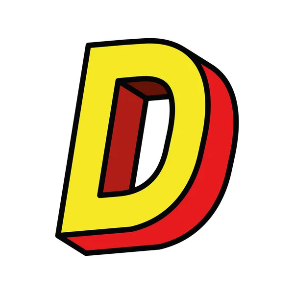 3d d字母矢量设计 — 图库矢量图片