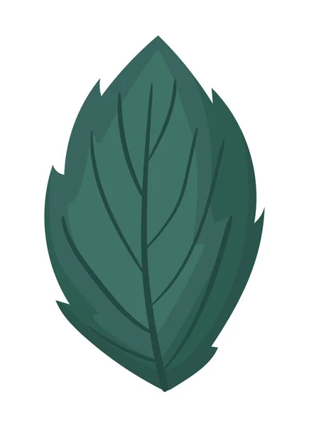 Dark green leaf painting vector design — Stock Vector