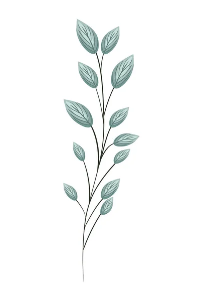 Grön blad målning vektor design — Stock vektor