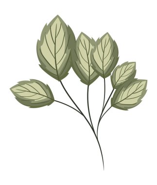 yeşil yapraklar boyama vektörü tasarımı