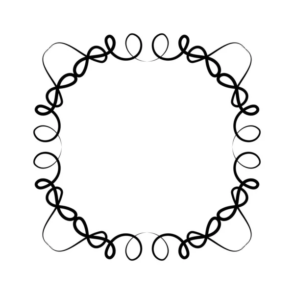 검은 장식 프레임 벡터 디자인 — 스톡 벡터