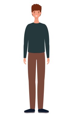 Avatar Adam karikatür vektör tasarımı