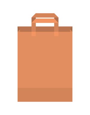 İzole edilmiş alışveriş çantası vektör tasarımı