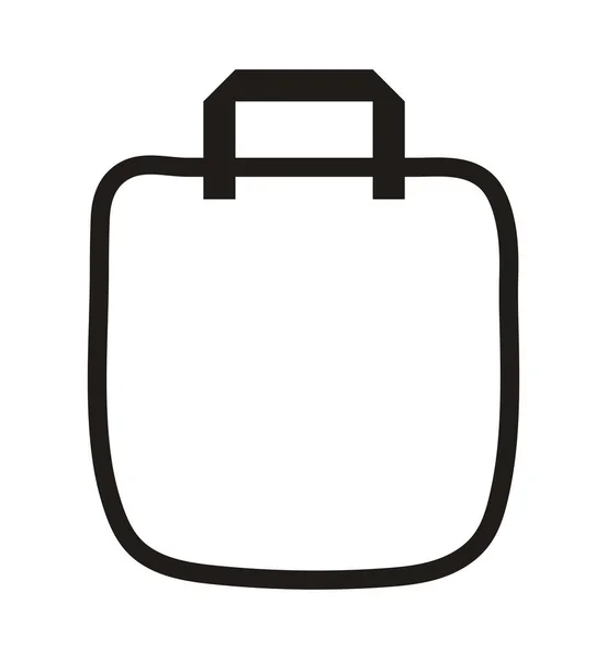 Diseño de vectores de bolsa de compras de boceto aislado — Vector de stock