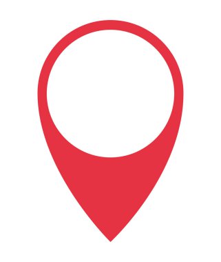 İzole edilmiş GPS işaretli vektör tasarımı