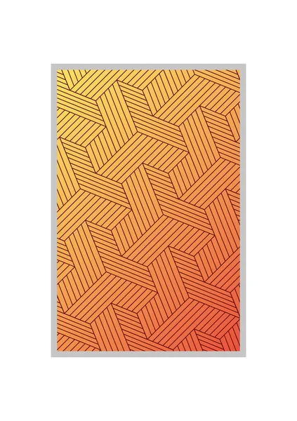 Amarillo con gradiente naranja y diseño de vectores de marco de fondo de patrón — Archivo Imágenes Vectoriales