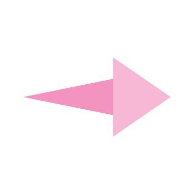 izole edilmiş sağ ok düz biçim vektör tasarımı