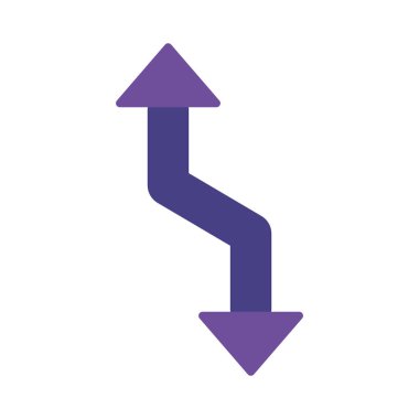 yukarı ve aşağı ok düz biçim vektör tasarımı