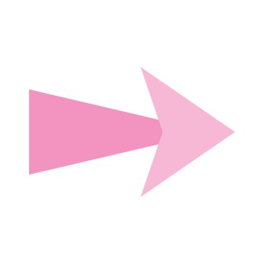 Sağ düz simge vektör tasarımını gösteren ok