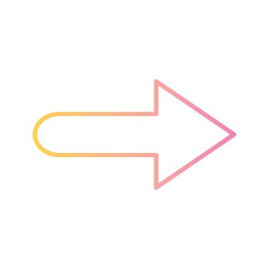 izole edilmiş sağ ok gradyan biçim vektör tasarımı