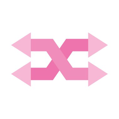 Okun düz biçim ikon vektör tasarımını karıştır